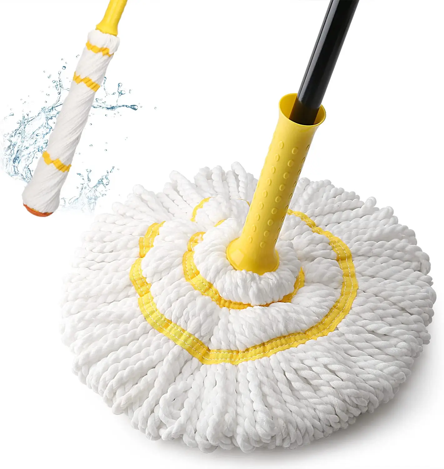 Self-Wringing Twist Mop with 57-Inch Handle