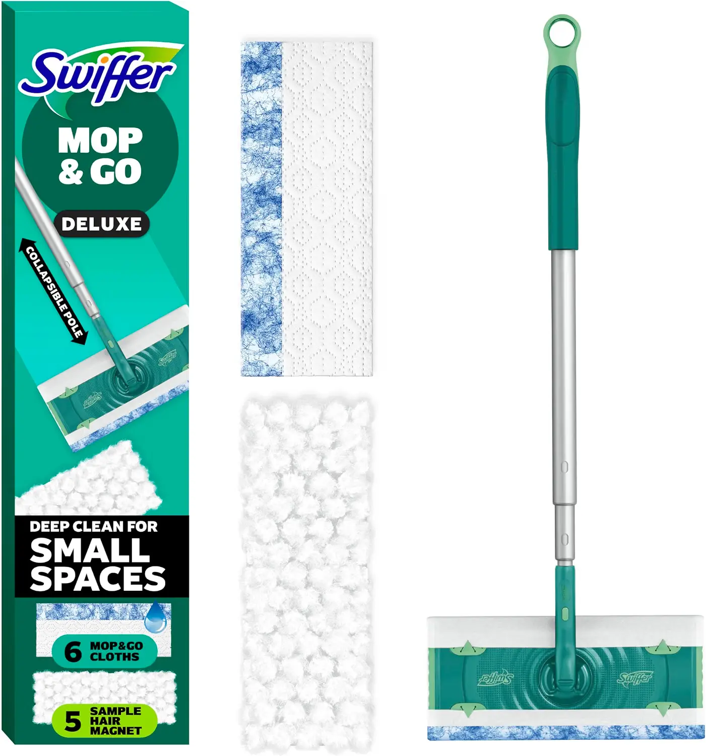 Swiffer Mop & Go Deluxe 2-in-1 Multi-Surface Kit