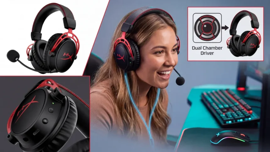 HyperX Cloud Alpha Wireless Gaming Headset | 300-Hour Battery