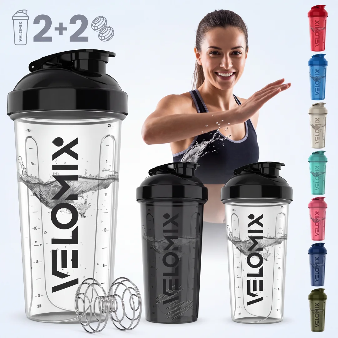 VELOMIX Protein Shaker Bottle Review: A Reliable 2-Pack for Everyday Gym Use