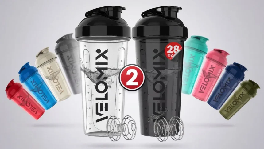 VELOMIX Protein Shaker Bottle Review: A Reliable 2-Pack for Everyday Gym Use