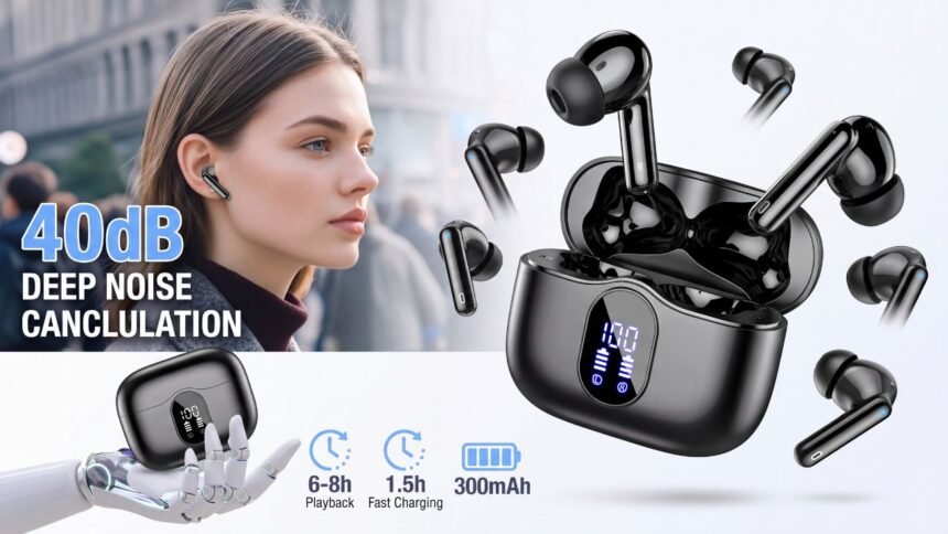 Wireless Earbuds Bluetooth 5.4 | 36-Hour Battery & IP7