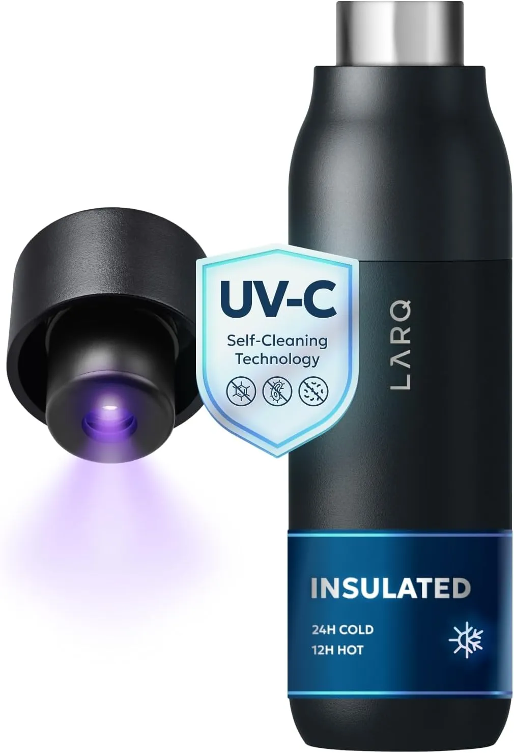 LARQ PureVis Smart Self-Cleaning Water Bottle